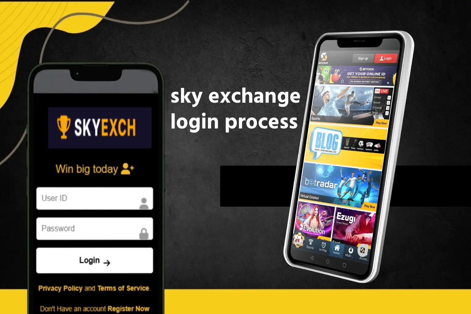 sky exchange login process